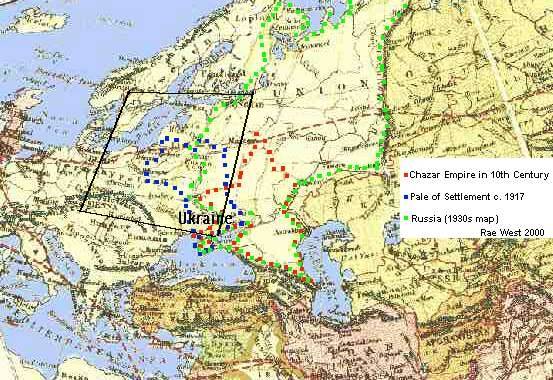 Red dots indicate Khazaria